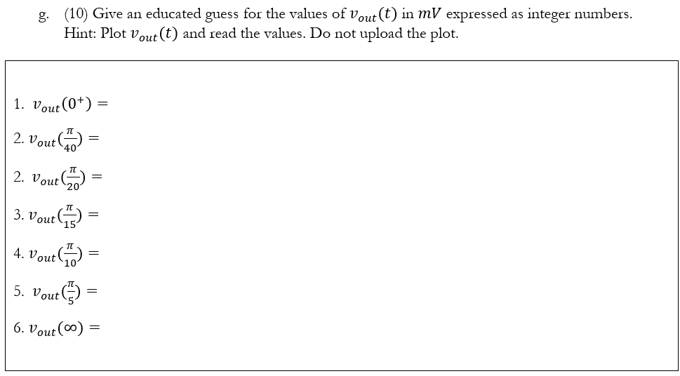 Solved Problem 100 Use R 3125 N And C 10 Uf In The Chegg Com