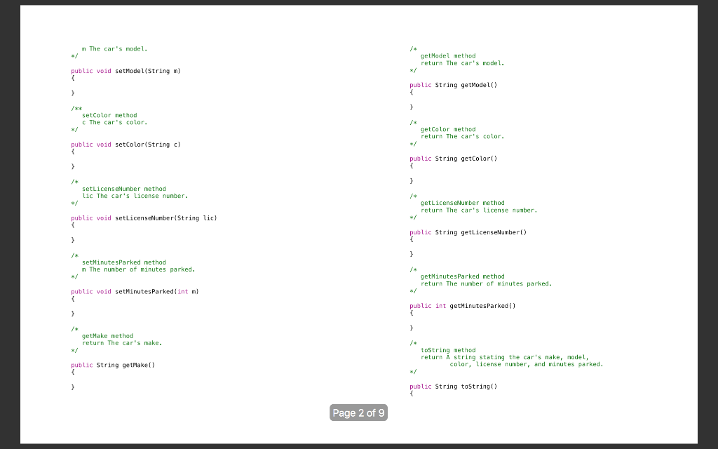 Solved Please complete the .java file(s) and be sure to use | Chegg.com