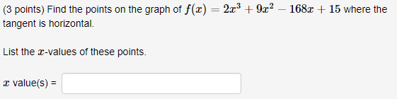 Solved (1 point) Use the given graph of the function to find | Chegg.com