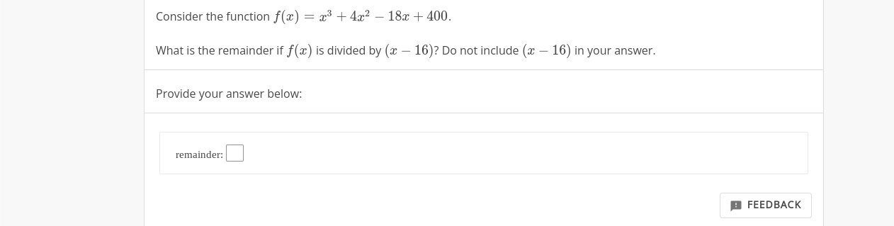 f x )= 2x3 4x2 − 8x − 16