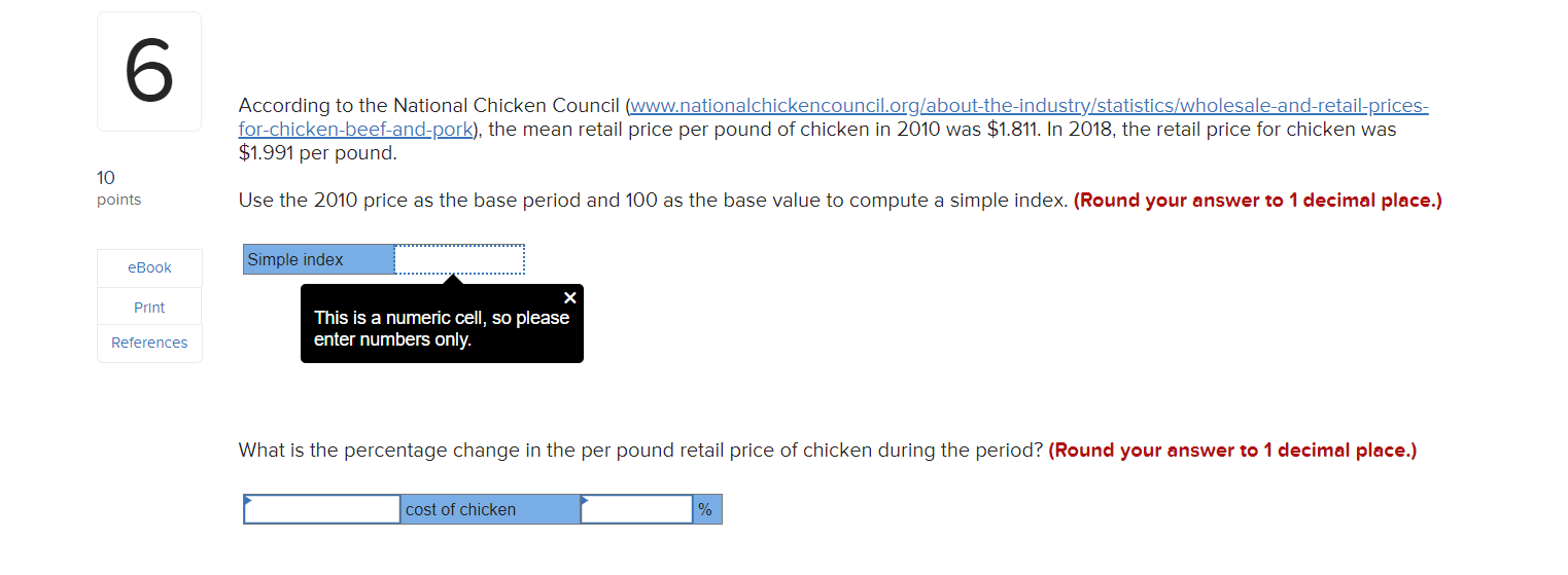 Solved According to the National Chicken Council