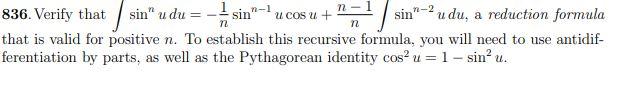 Solved 836. Verify that | Chegg.com