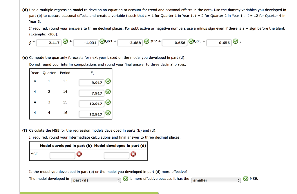 Solved Quarter Year 1 Year 2 Year 3 1 2 5 7 2 0 2 6 3 5 8 10 | Chegg.com