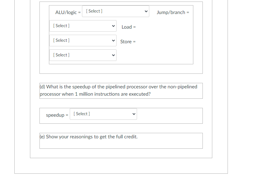 Solved (a) What is the clock cycle time in a pipelined and