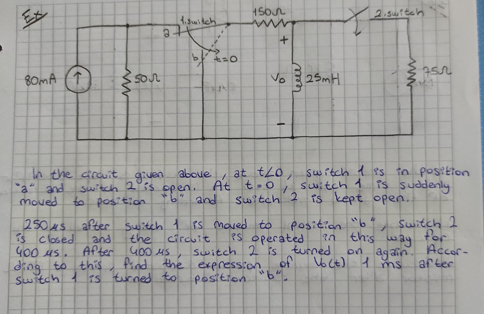 Circuit State During The Switching Process Around T D1 In The