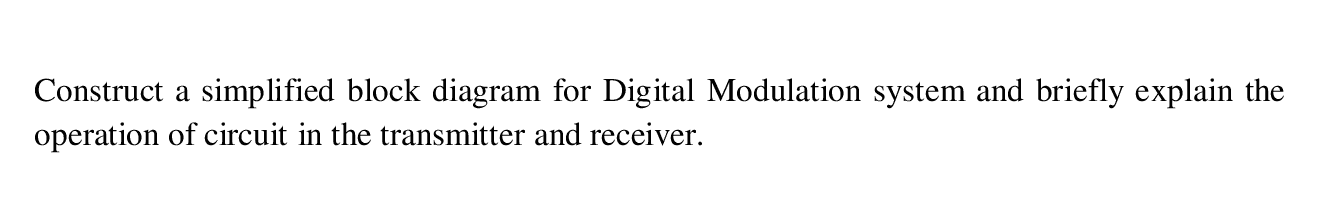 Solved Construct a simplified block diagram for Digital | Chegg.com