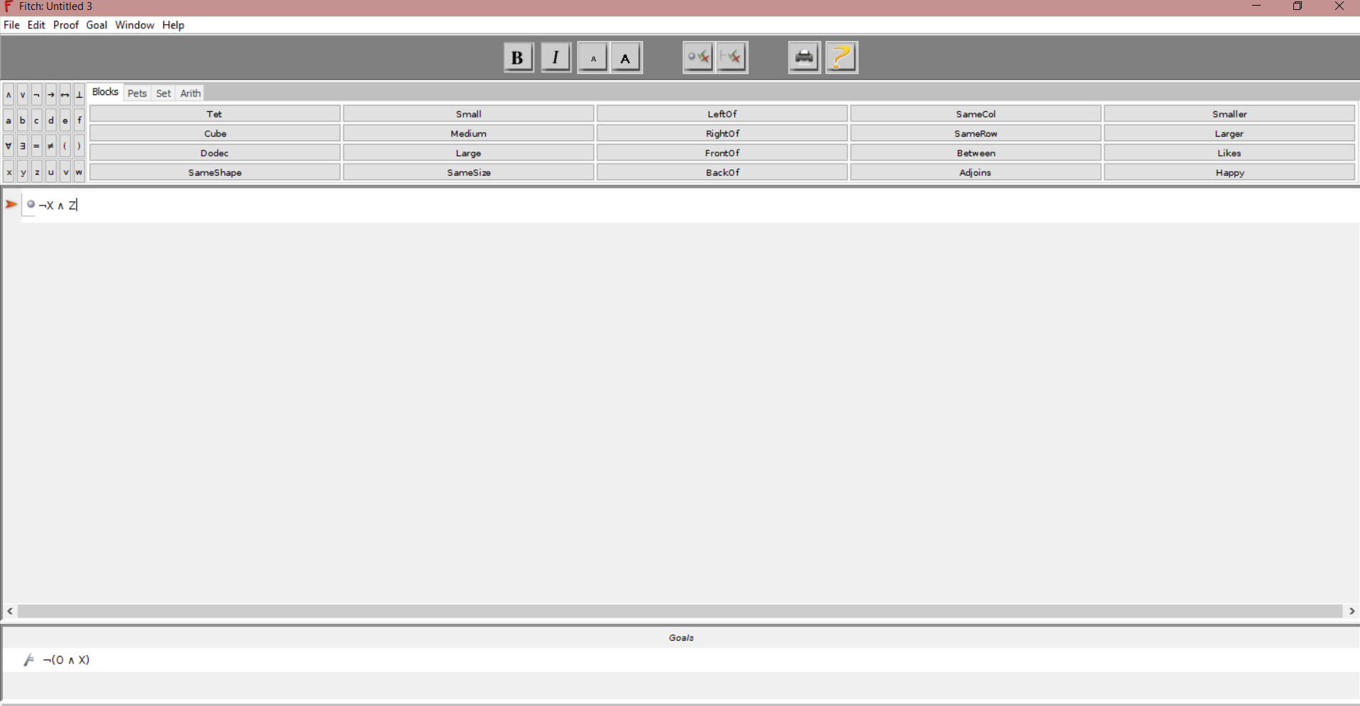Solved F Fitch: Untitled 3 File Edit Proof Goal Window Help | Chegg.com