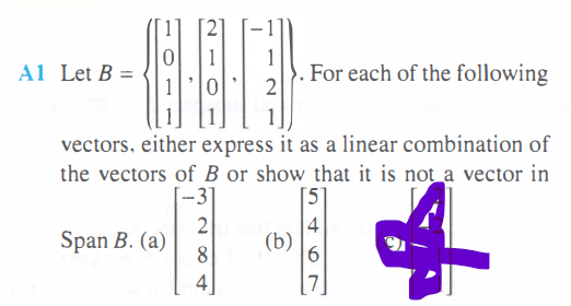Solved Let B=⎩⎨⎧⎣⎡1011⎦⎤,⎣⎡2101⎦⎤,⎣⎡−1121⎦⎤⎭⎬⎫. For each of | Chegg.com