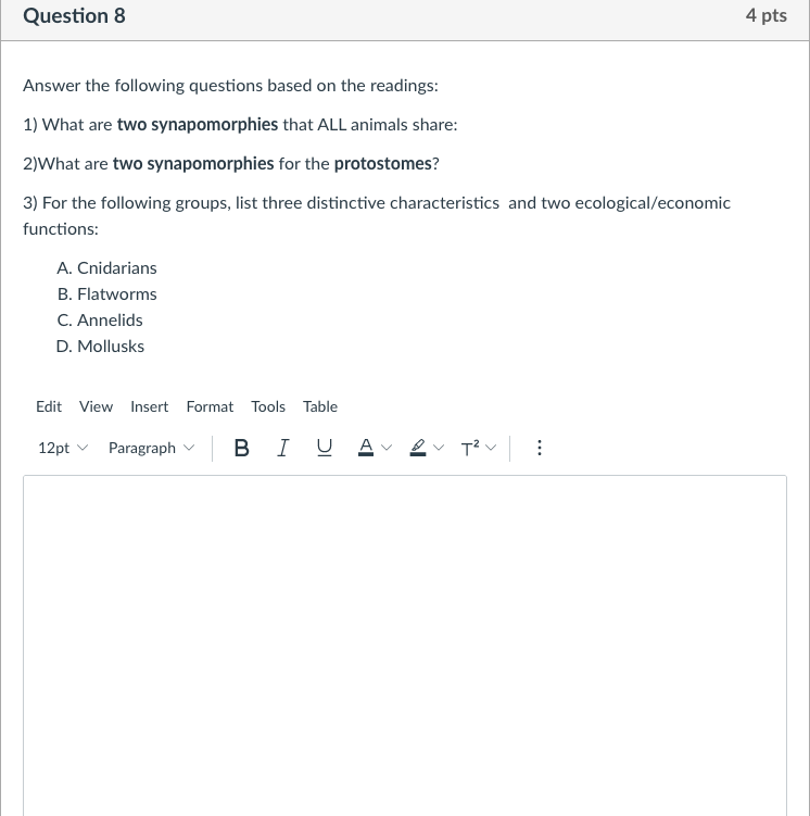 Solved Question 8 4 pts Answer the following questions based | Chegg.com