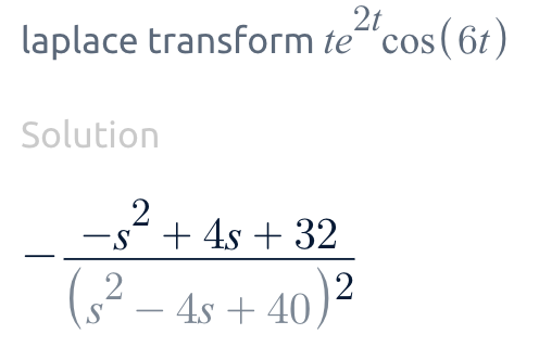 Solved Calculate the Laplace transform of the following | Chegg.com