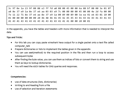 Python Program to read and interpret a Hex file that | Chegg.com