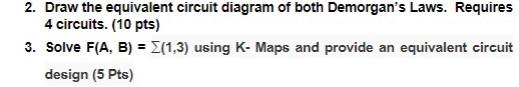Solved 2. Draw the equivalent circuit diagram of both | Chegg.com