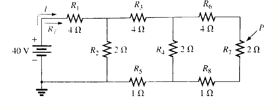 Solved (5) Analyze the ladder network as shown in Figure 1 | Chegg.com