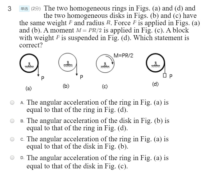 Solved 3 # (25) The two homogeneous rings in Figs. (a) and | Chegg.com