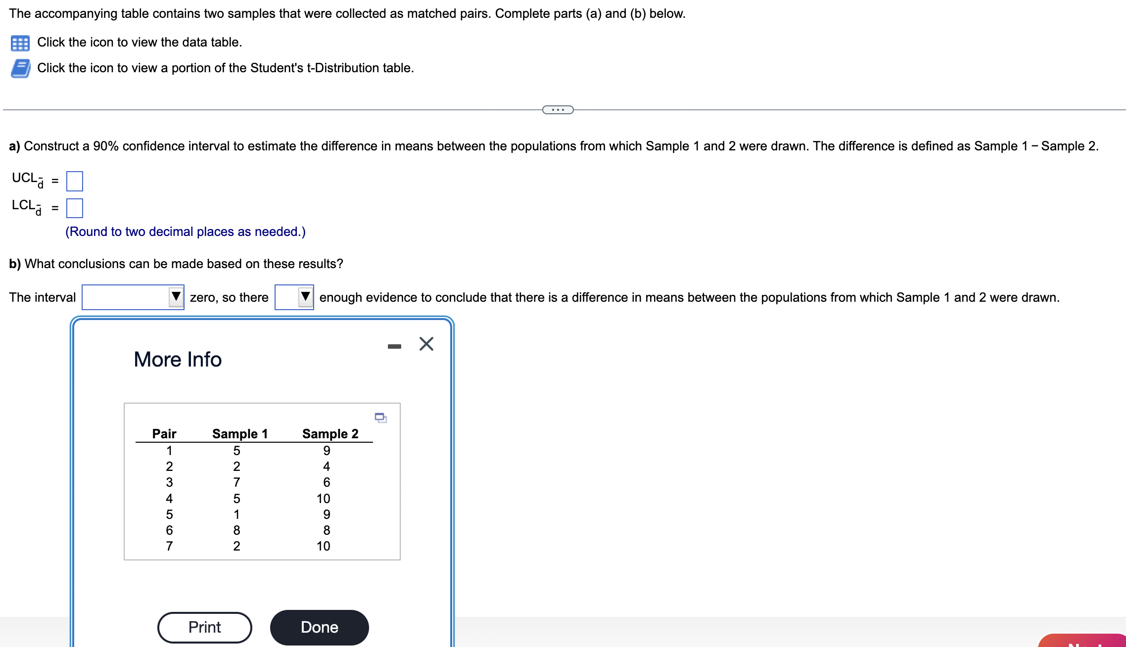 Solved The Accompanying Table Contains Two Samples That Were | Chegg.com