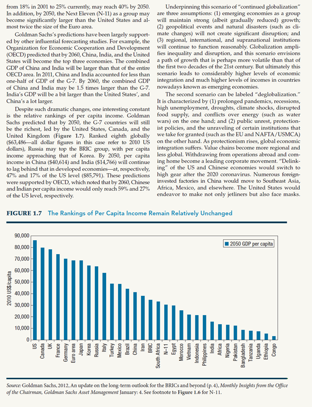 Solved Two Scenarios of the Global Economy in 2050 Two | Chegg.com