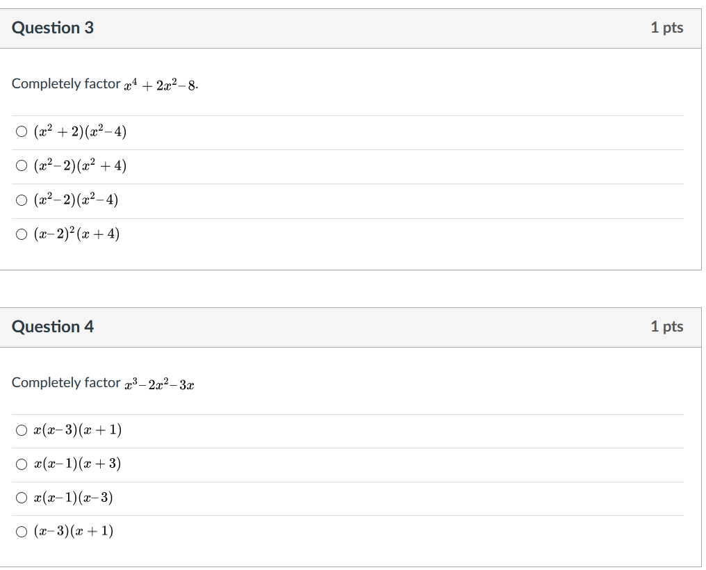 Solved Question 1 1 Pts Which Options Reflect The | Chegg.com