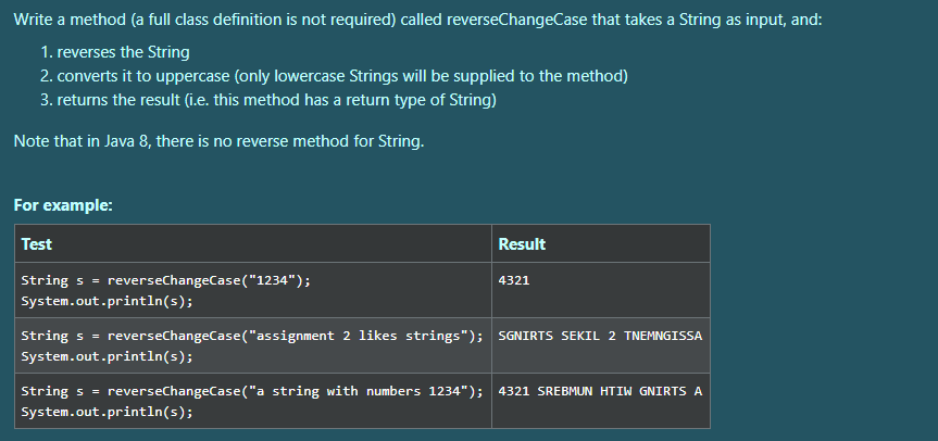 Solved Write a method (a full class definition is not | Chegg.com