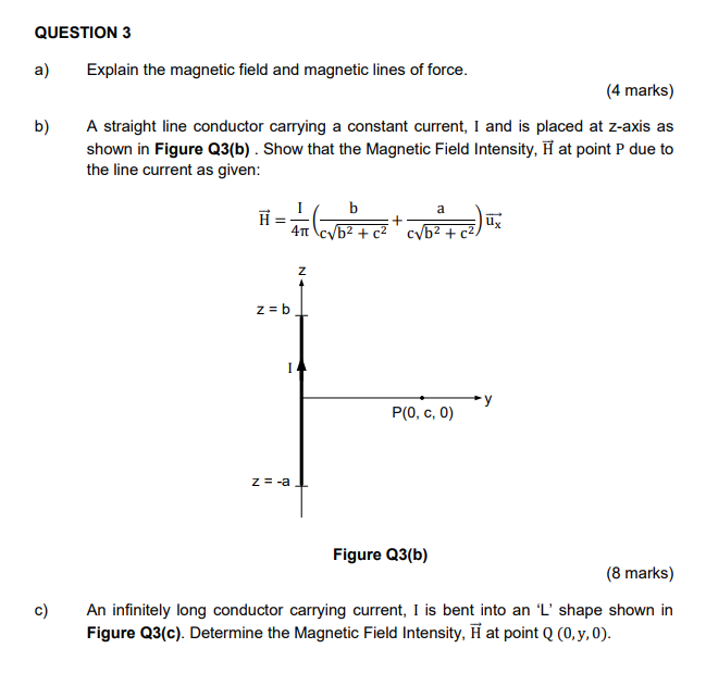 Solved a) Explain the magnetic field and magnetic lines of | Chegg.com