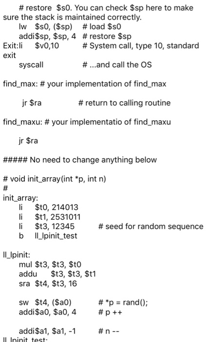 Solved This code is done in MARS and its from - computer | Chegg.com