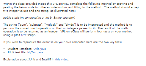 Solved Within the class provided inside this VPL activity, | Chegg.com