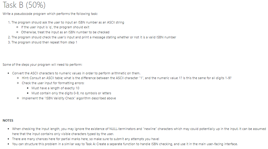 Solved Part 2: ISBN Identifiers Introduction An | Chegg.com