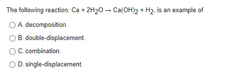 Solved When the equation H202-H20 + O2 is balanced, a term | Chegg.com