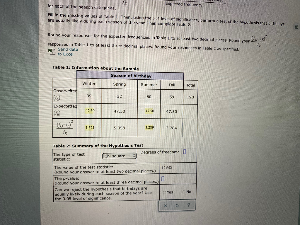Solved Are birthdays "evenly distributed throughout the