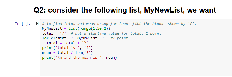 Solved Q1: create a list that has the following items. {1, | Chegg.com