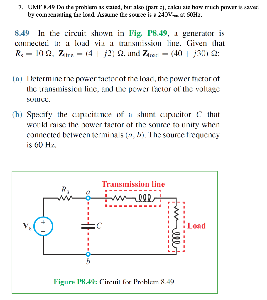 Solved 7 Umf 8 49 Do The Problem As Stated But Also Part Chegg Solved 7 Umf 8 49 Do The Problem As Stated But Also Part Chegg