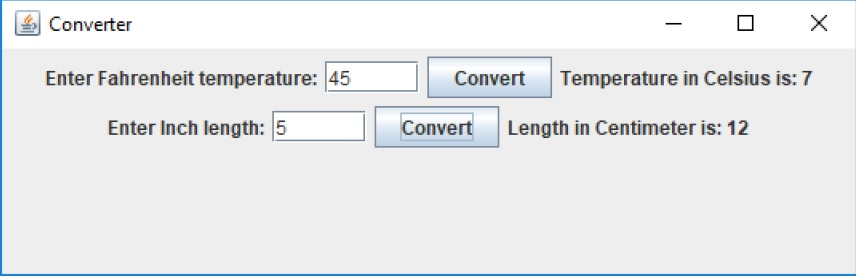 Solved Write Java program to design a simple temperature and | Chegg.com