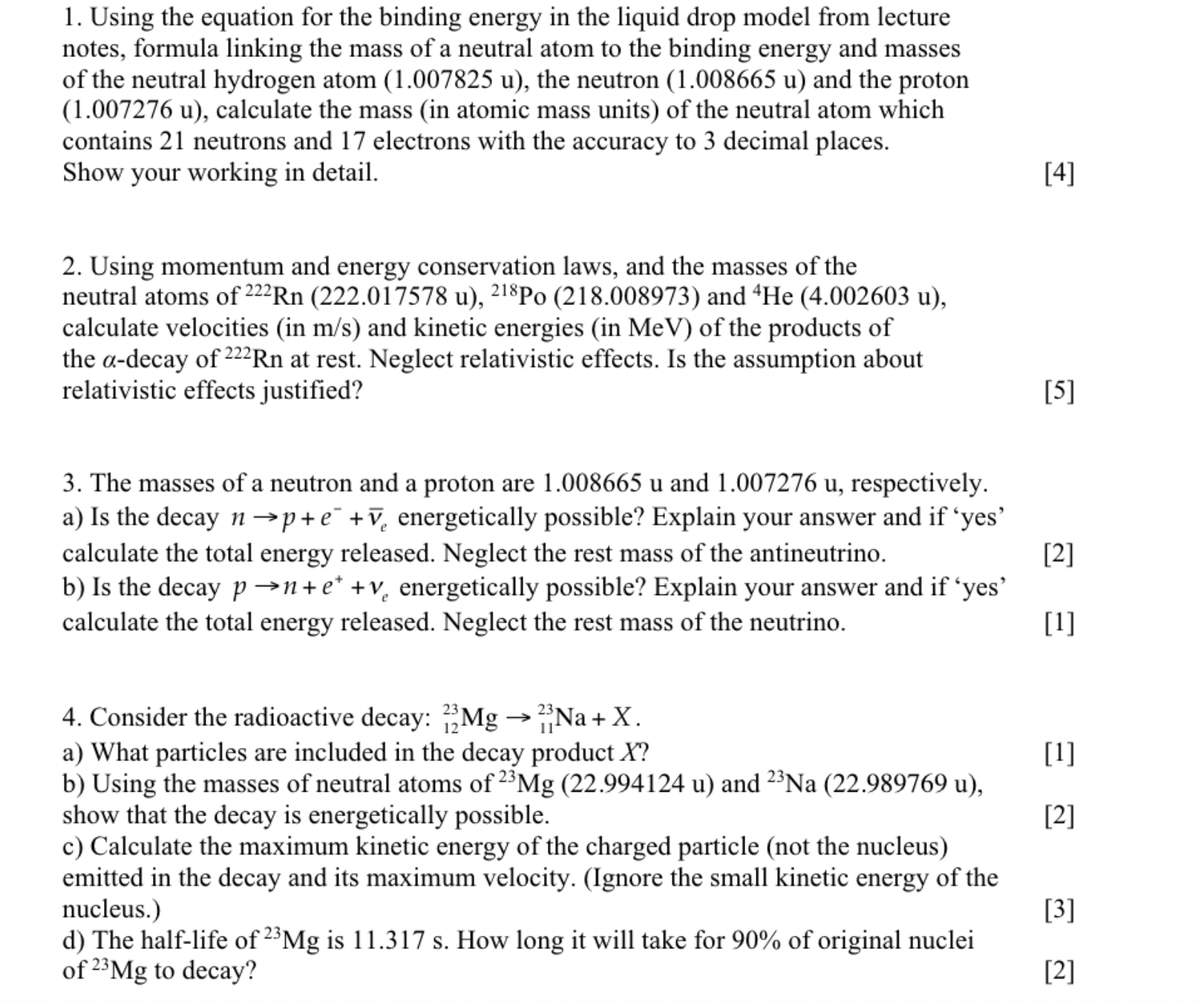 Solved Using the equation for the binding energy in ﻿the | Chegg.com
