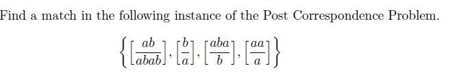 Match Following Post Example Solved Find a match in the following instance of the Post | Chegg.com