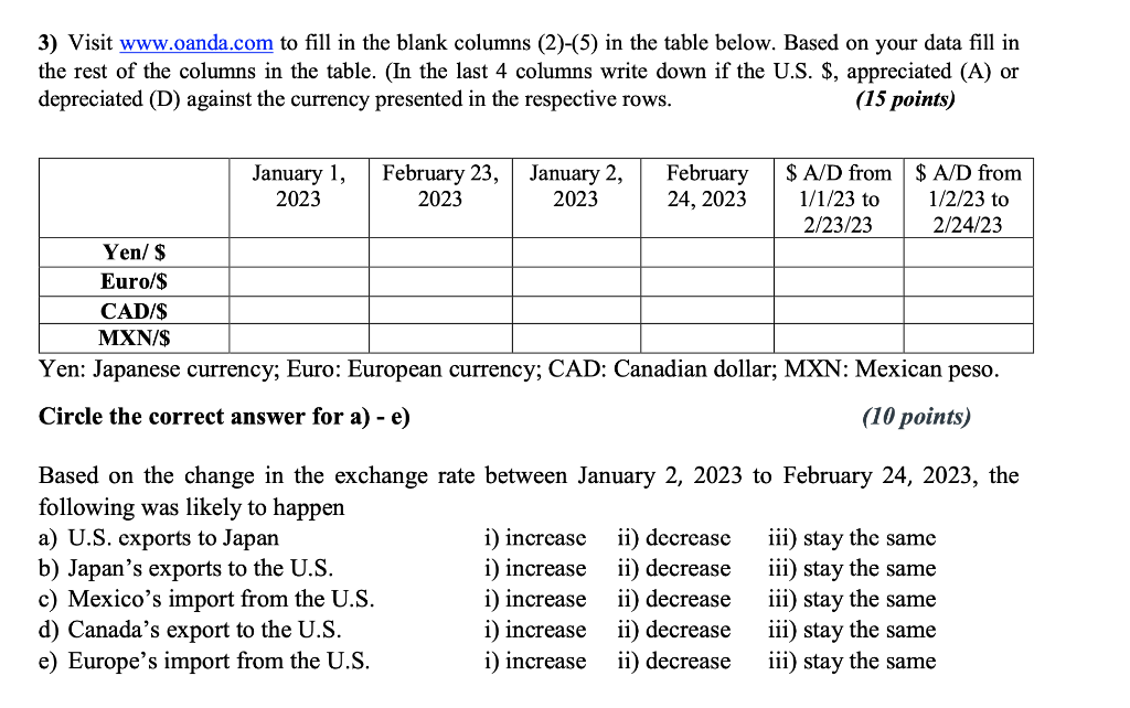 3 Visit To Fill In The Blank Columns 2 5 In The Chegg