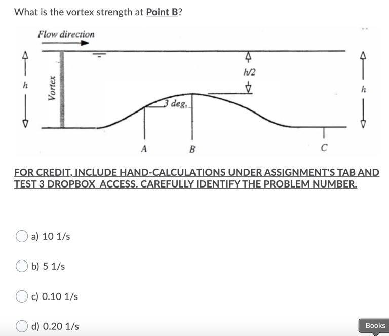 Solved What is the vortex strength at Point B? Flow | Chegg.com
