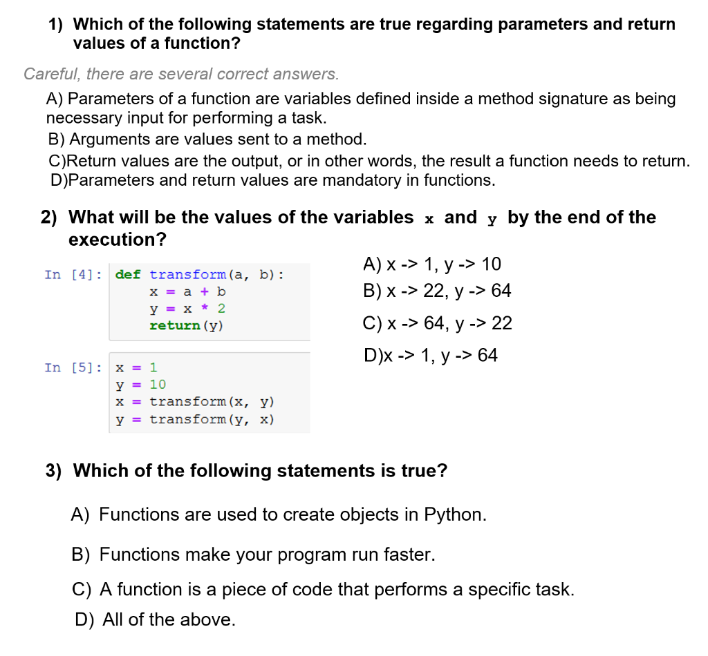 1-following-statements-true-regarding-parameters-return-values-function