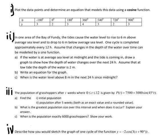 Solved Plot the data points and determine an equation that | Chegg.com