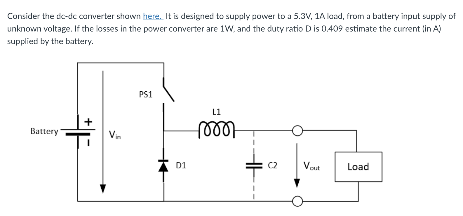 Solved Consider The Dc-dc Converter Shown Here. It Is 