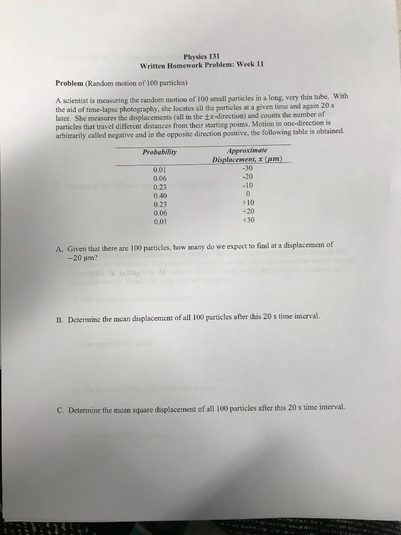 Physics 131 Written Homework Problem: Week 11 Problem | Chegg.com