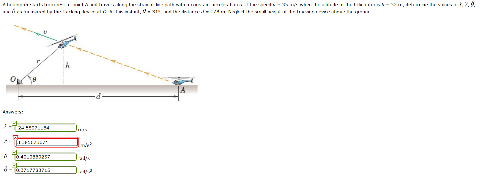 Solved A Helicopter Starts From Rest At Point A And Trave Chegg Com