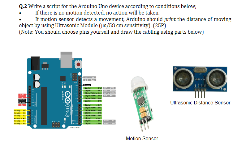 Solved Q.2 Write a script for the Arduino Uno device | Chegg.com