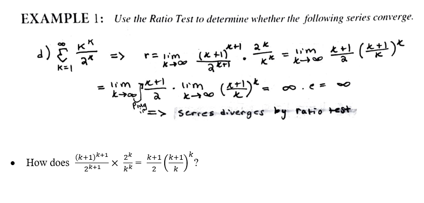 Ratio Test Examples Queston Solved EXAMPLE 1: Use the Ratio Test to determine whether | Chegg.com