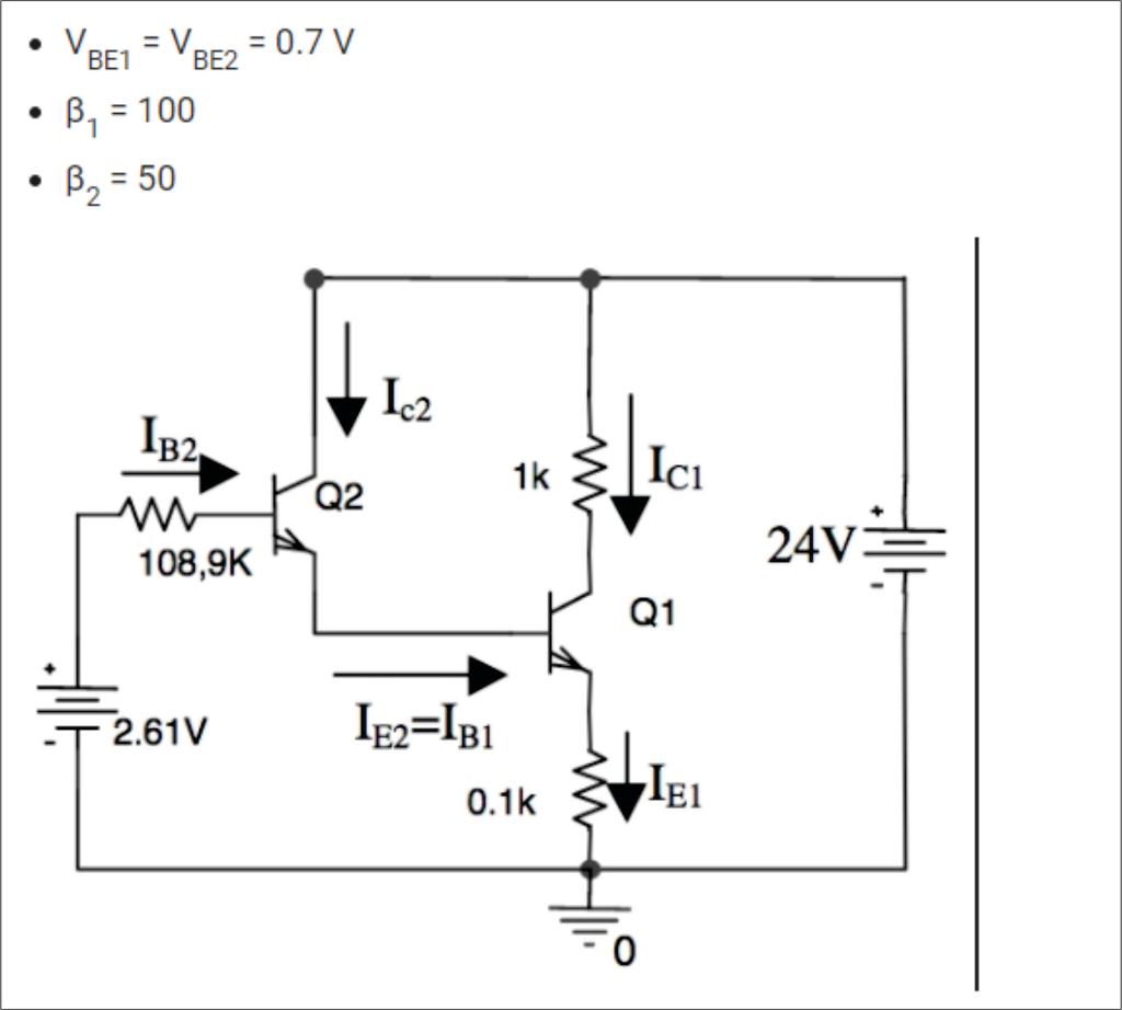 Solved Transistors Q1 And Q2 Work In The Active Region. 