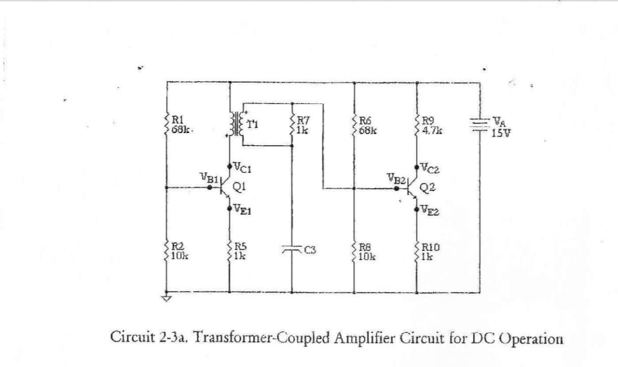 Circuit Diagram Of Transformer Coupled Amplifier - Circuit Diagram