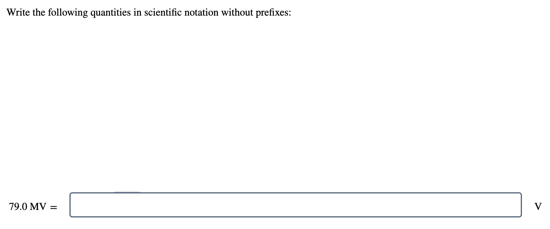 Solved write the following quantities in scientific notation chegg