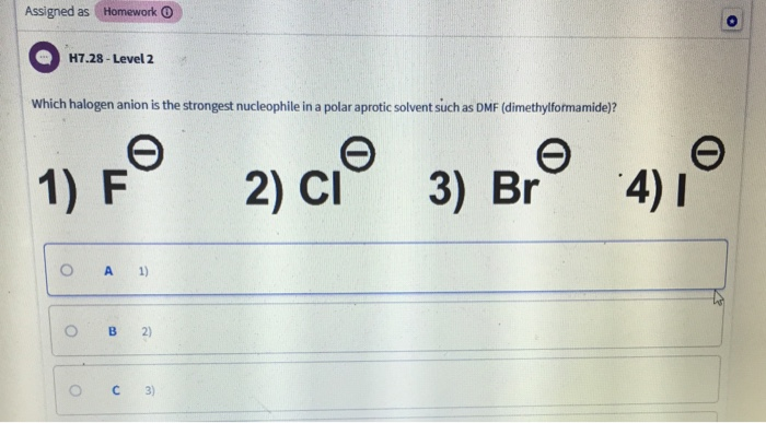 Solved Assigned as (Homework O H7.28-Level 2 Which halogen | Chegg.com