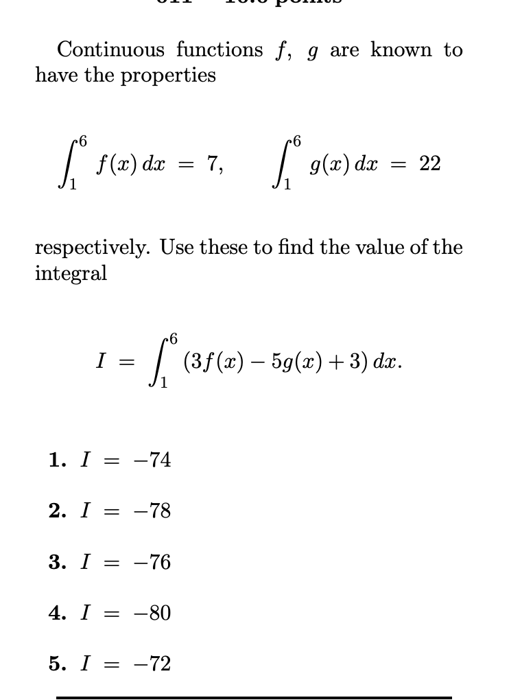 Solved Continuous Functions F G Are Known To Have The Pr Chegg Com