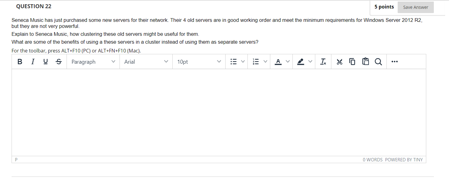 Solved QUESTION 22 5 points Save Answer Seneca Music has | Chegg.com