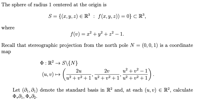 Solved The sphere of radius 1 centered at the origin is | Chegg.com