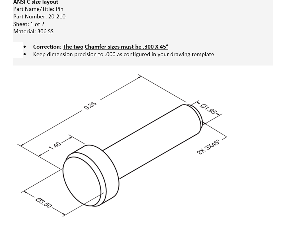 b size drawing dimensions template